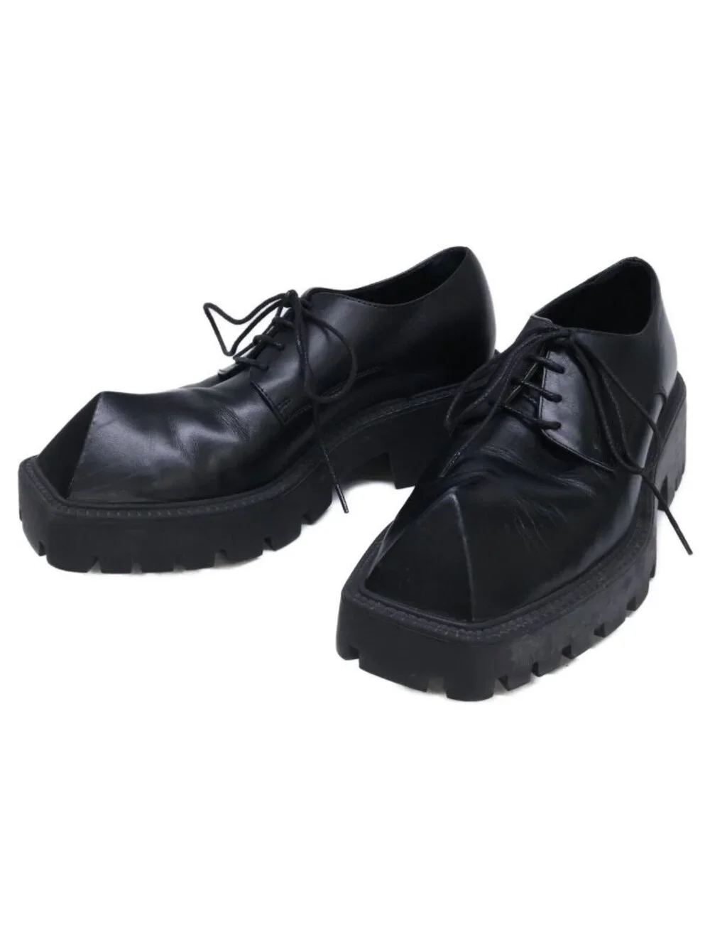 Balenciaga Rhino Square Hapi Ramid Toe Derby Shoes